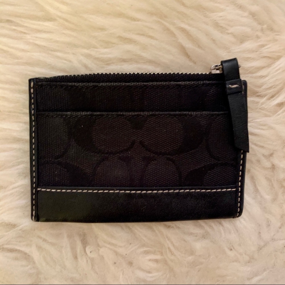 Black Coach wallet/coin purse